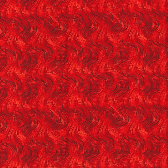 Fabric Traditions Red Brush Waves Blender Cotton Fabric